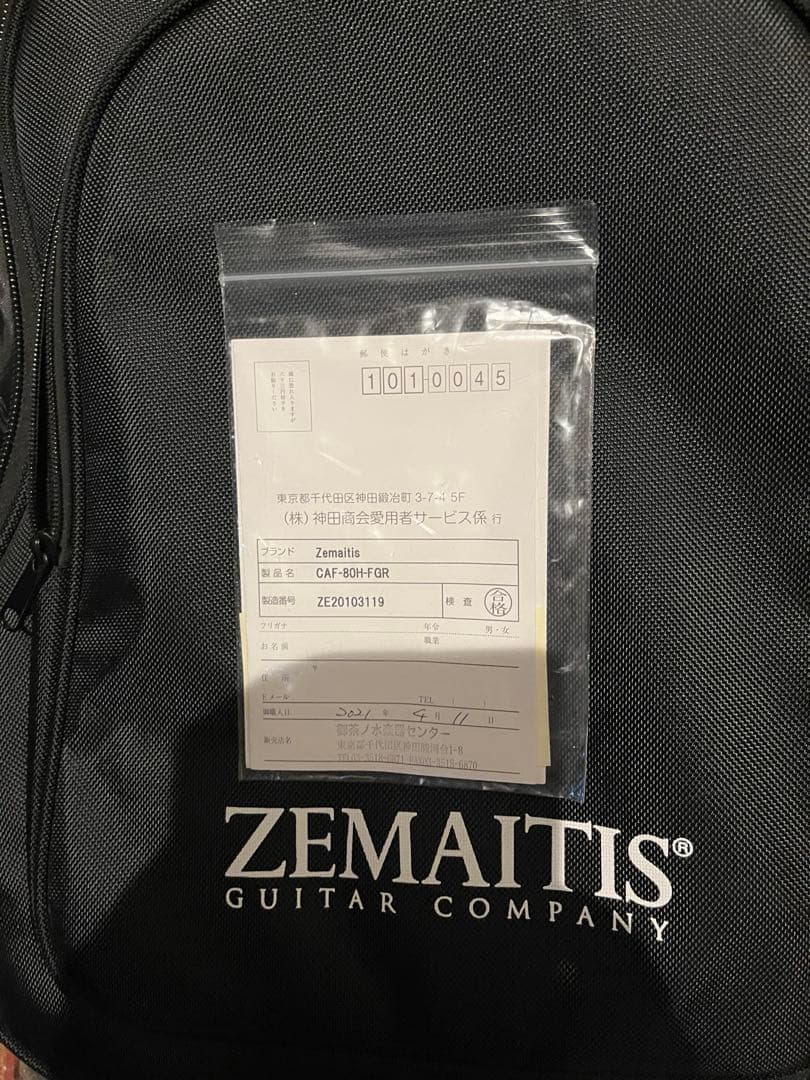 【最終価格】ゼマイティス　CAF-80H-FGR エレアコ　Zemaitis