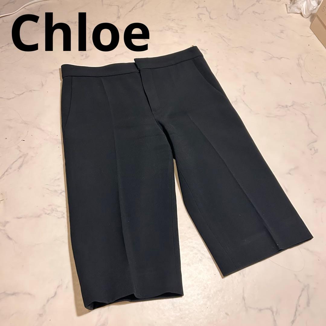【新品】Chloe ダークネイビー ショートパンツ