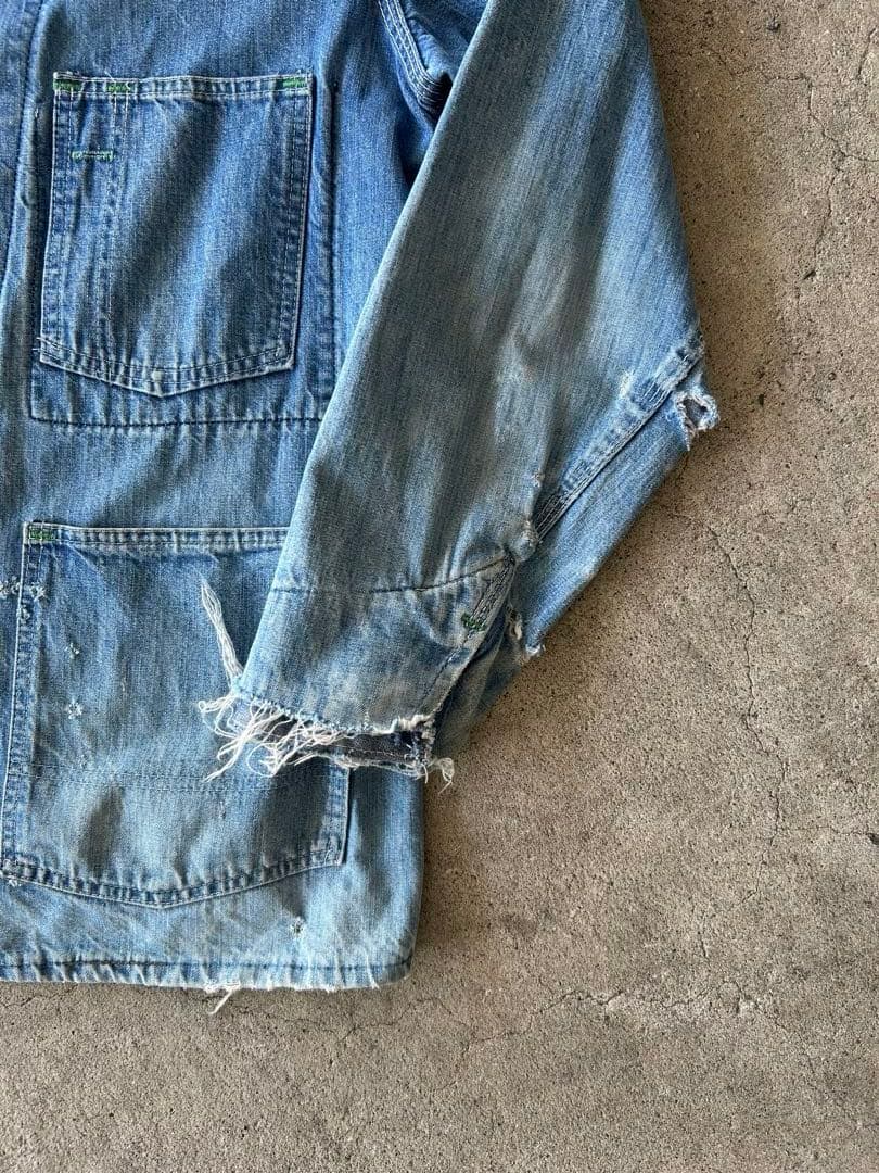 【vintage】 60~70s Oshkosh デニムカバーオール ボロ