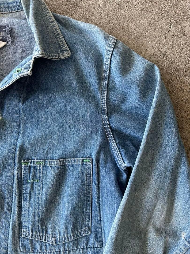 【vintage】 60~70s Oshkosh デニムカバーオール ボロ