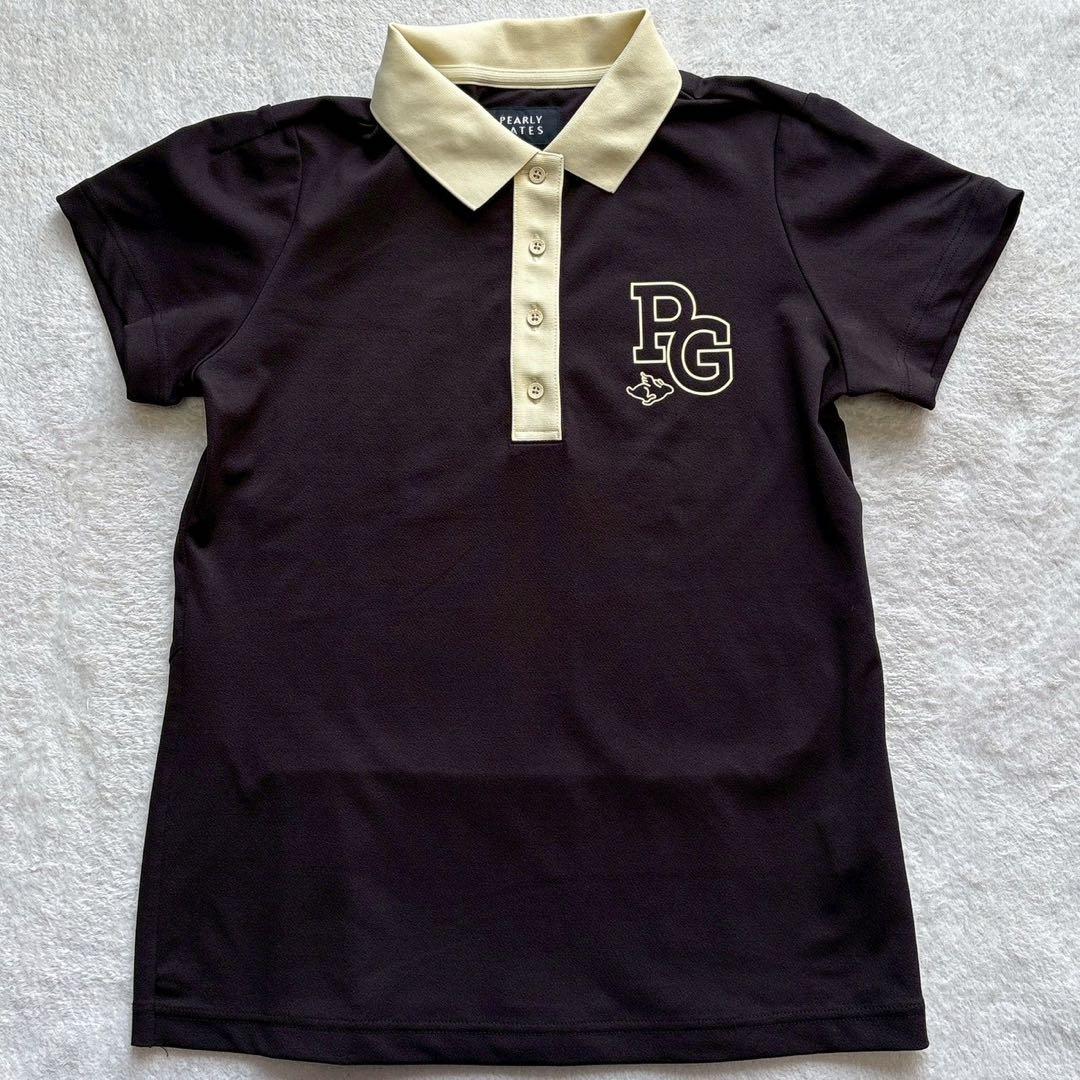 極美　2025　パーリーゲイツ　セットアップ　梨地　プリーツ　ポロ　スカート