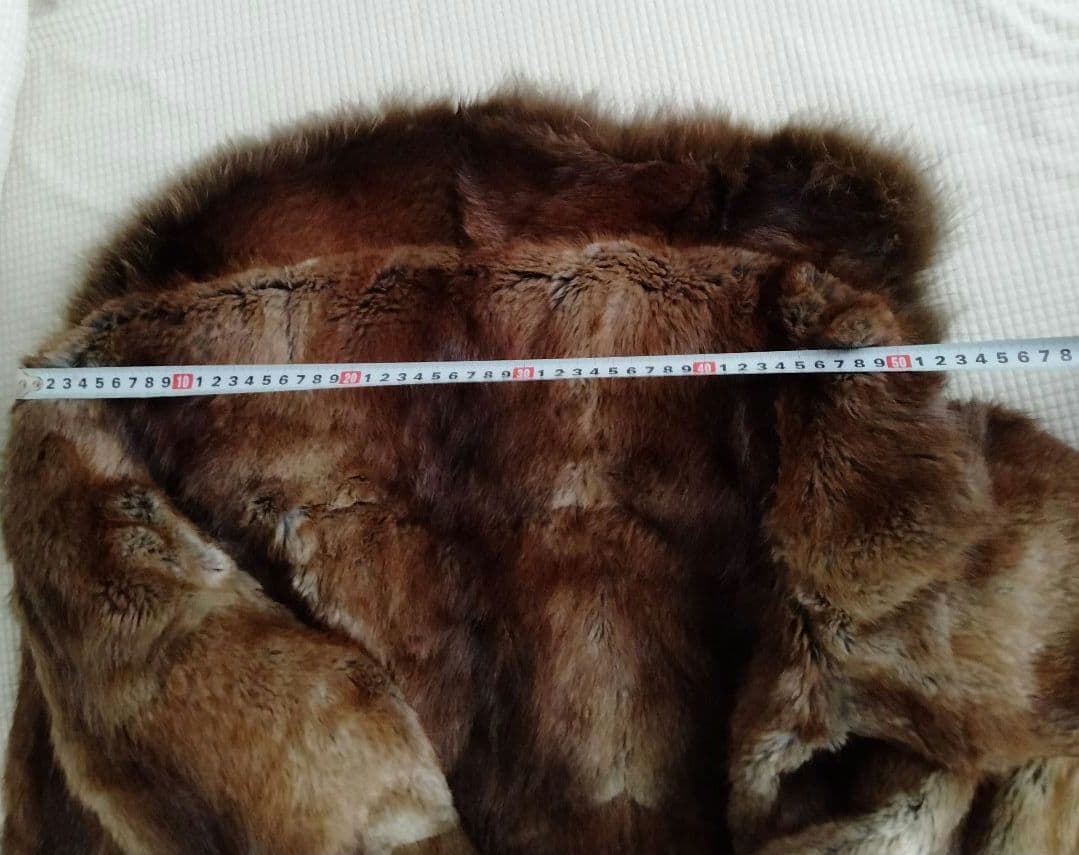 未使用品❤毛皮ロングコートリアルファー 毛皮コートブラウン