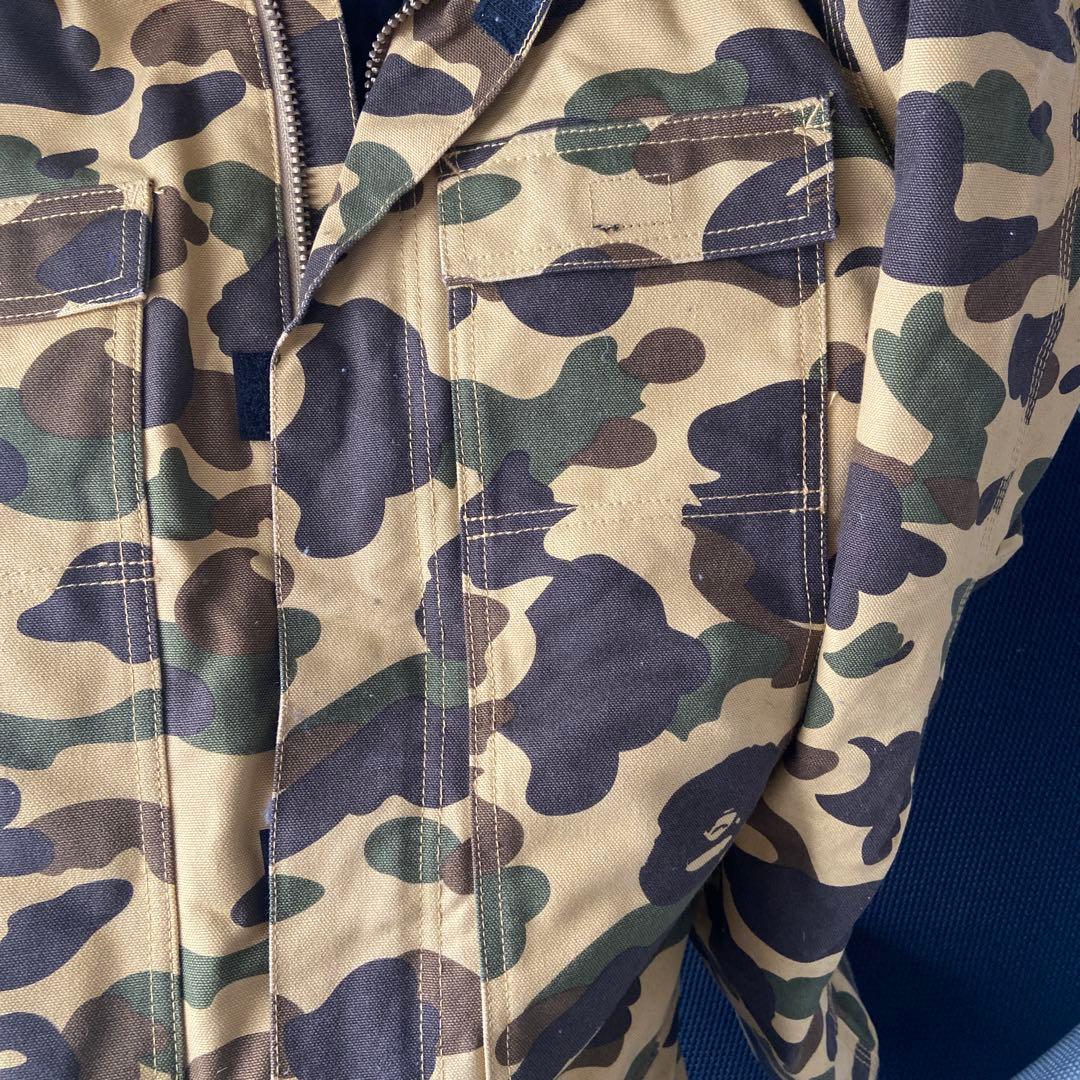 carharn men's 中綿コート　迷彩柄