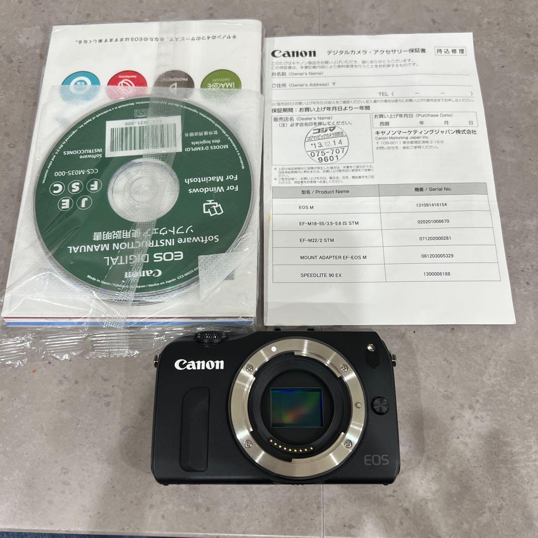 EOS M 本体、バッテリー、取扱説明書 ジャンク
