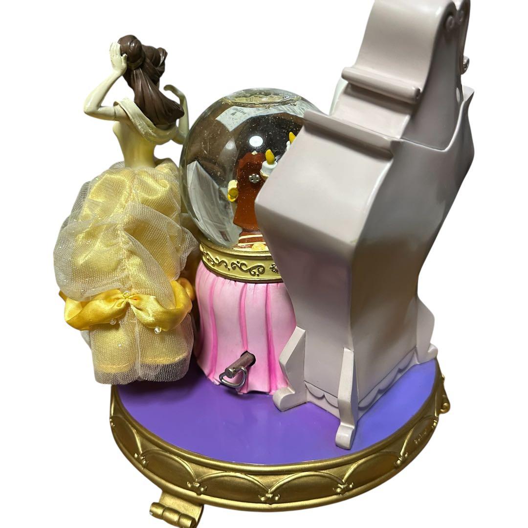 Disney ディズニー　美女と野獣　オルゴール　スノードーム　1991年製