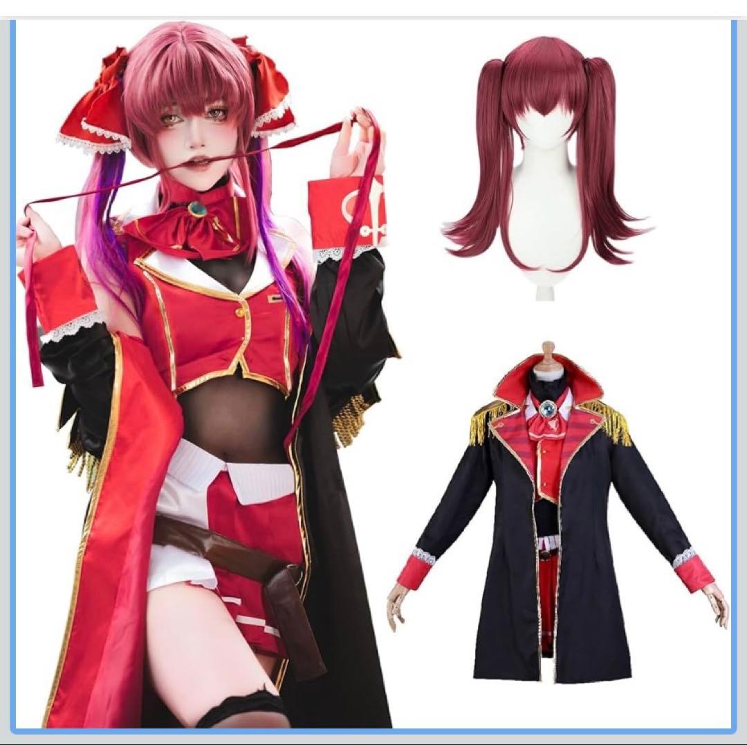 宝鐘マリン コスプレ ウィッグ付き M