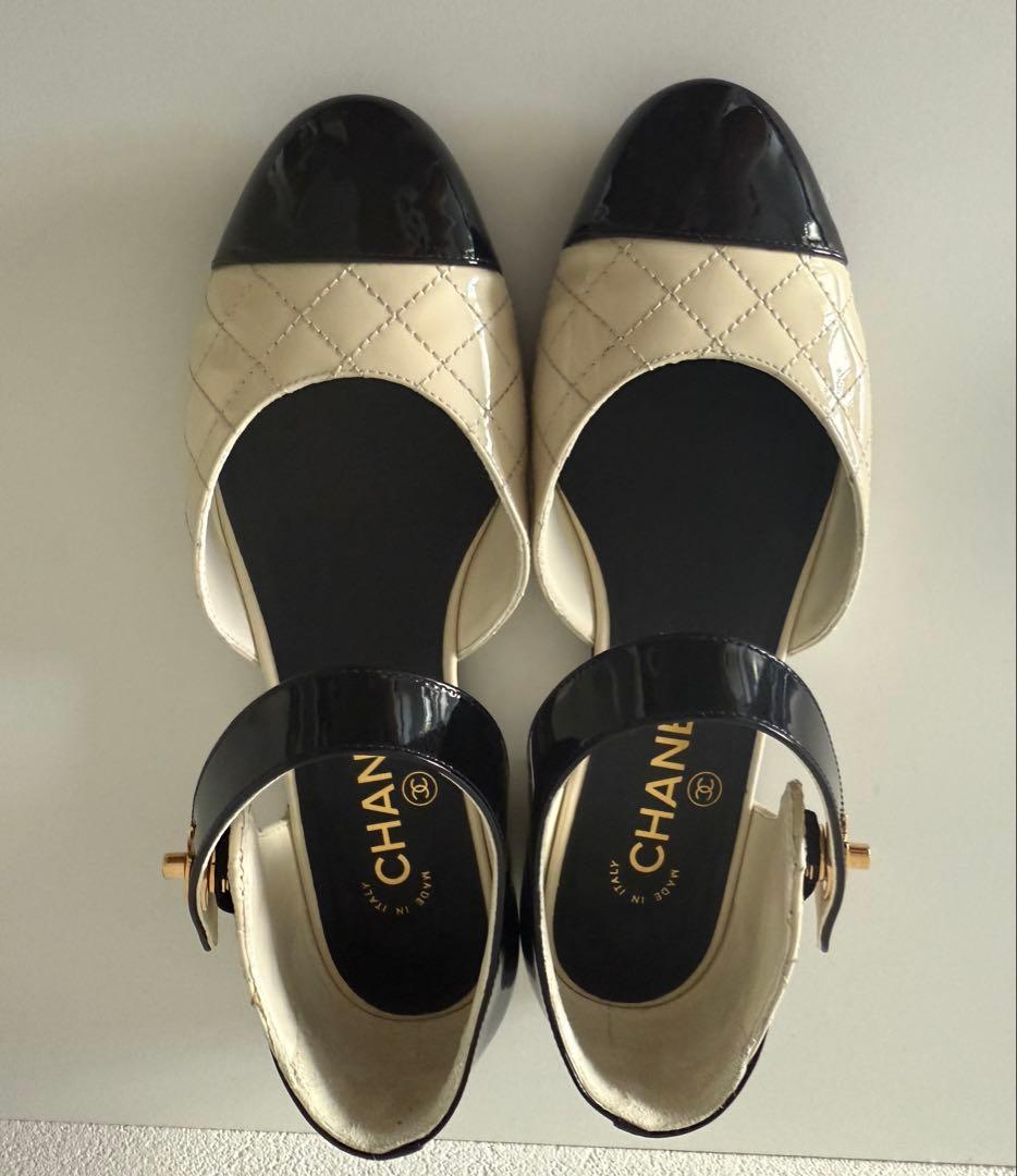 値下げ！超美品CHANEL メリージェーン バレリーナ　37