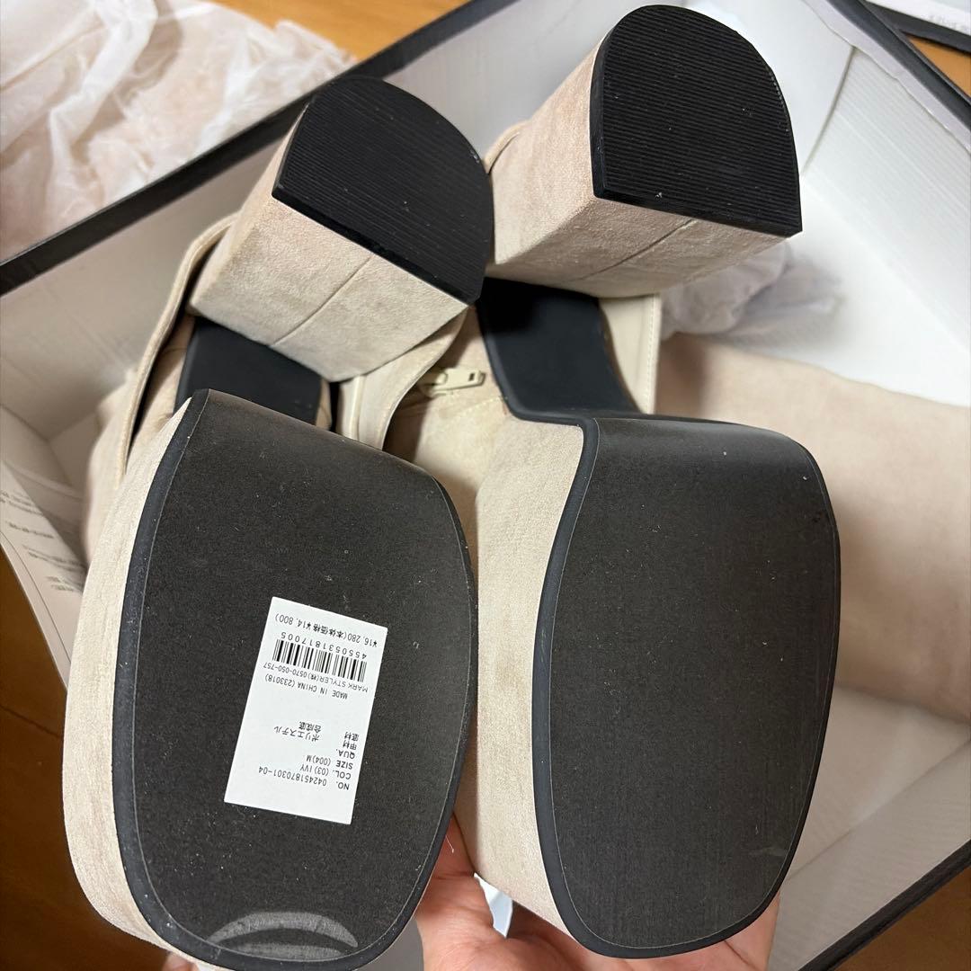 正規品⭐︎新品未使用emoda フレアーカバーフィットブーツ