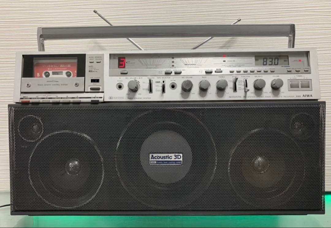 修理 作動品 ★昭和 レトロ◆AIWA アイワ◆2BAND/CS-J88ラジカセ