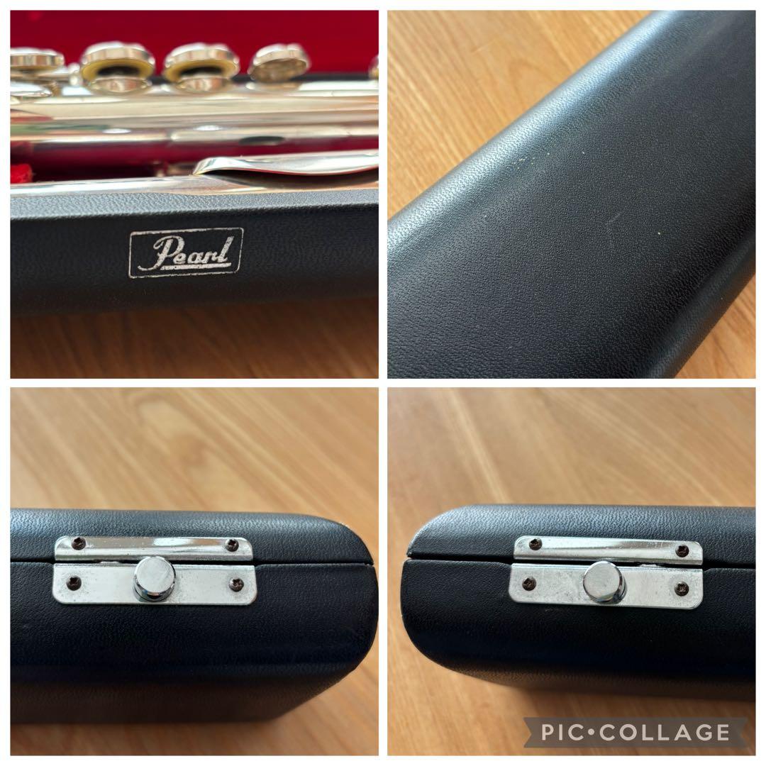 Pearl パールフルート リップ銀製 PF-521E ケース付 Eメカ付