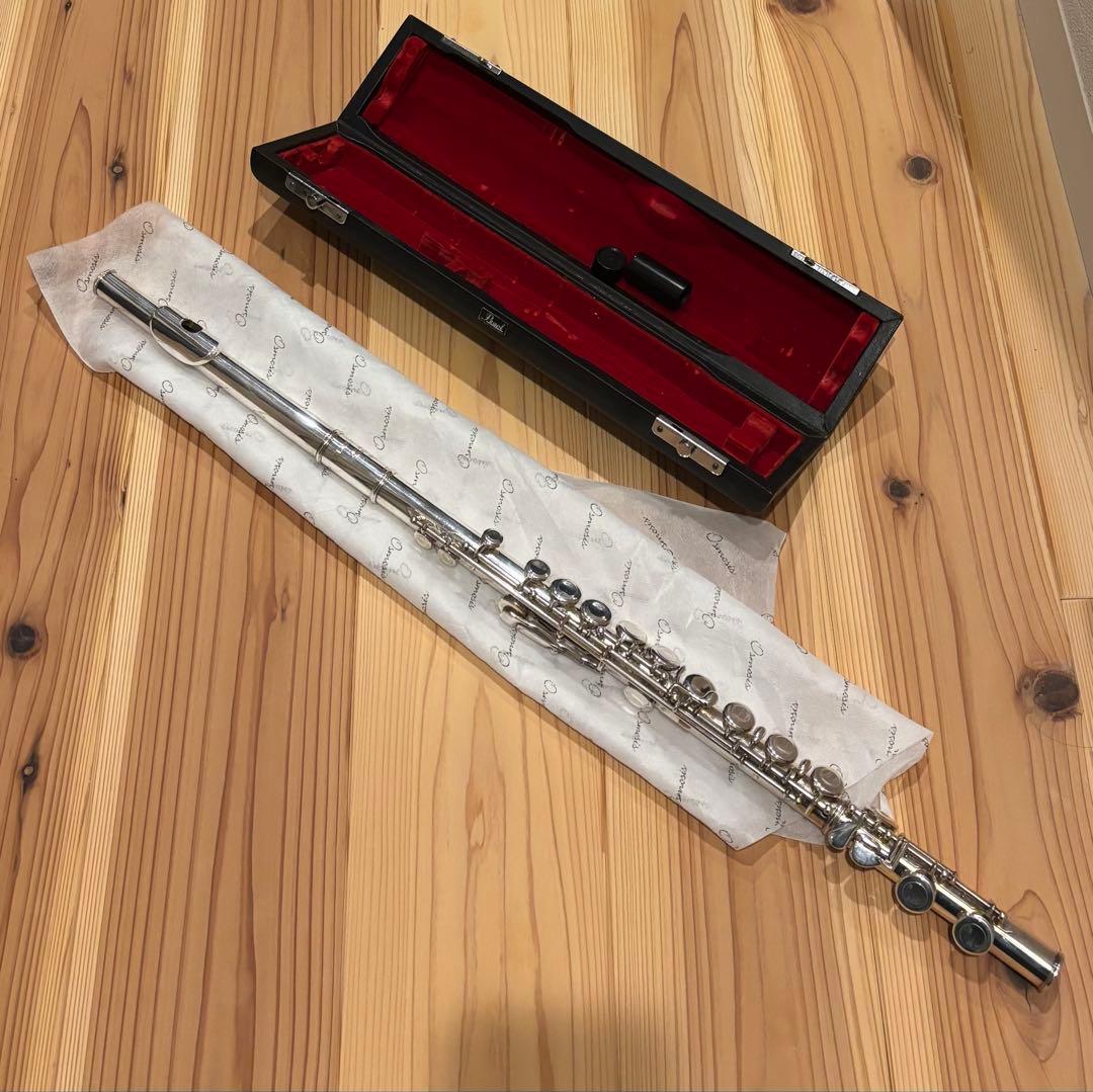 Pearl パールフルート リップ銀製 PF-521E ケース付 Eメカ付