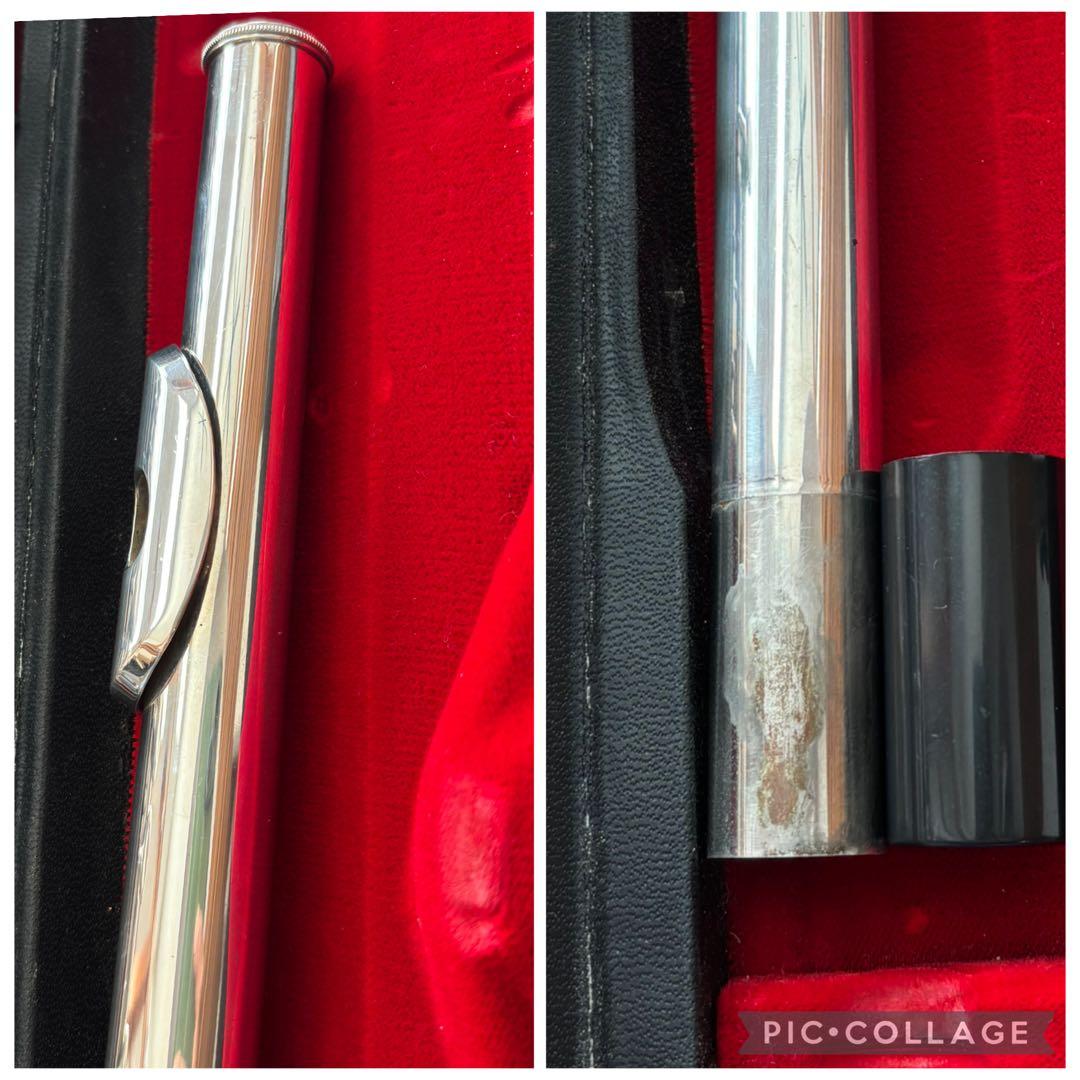 Pearl パールフルート リップ銀製 PF-521E ケース付 Eメカ付
