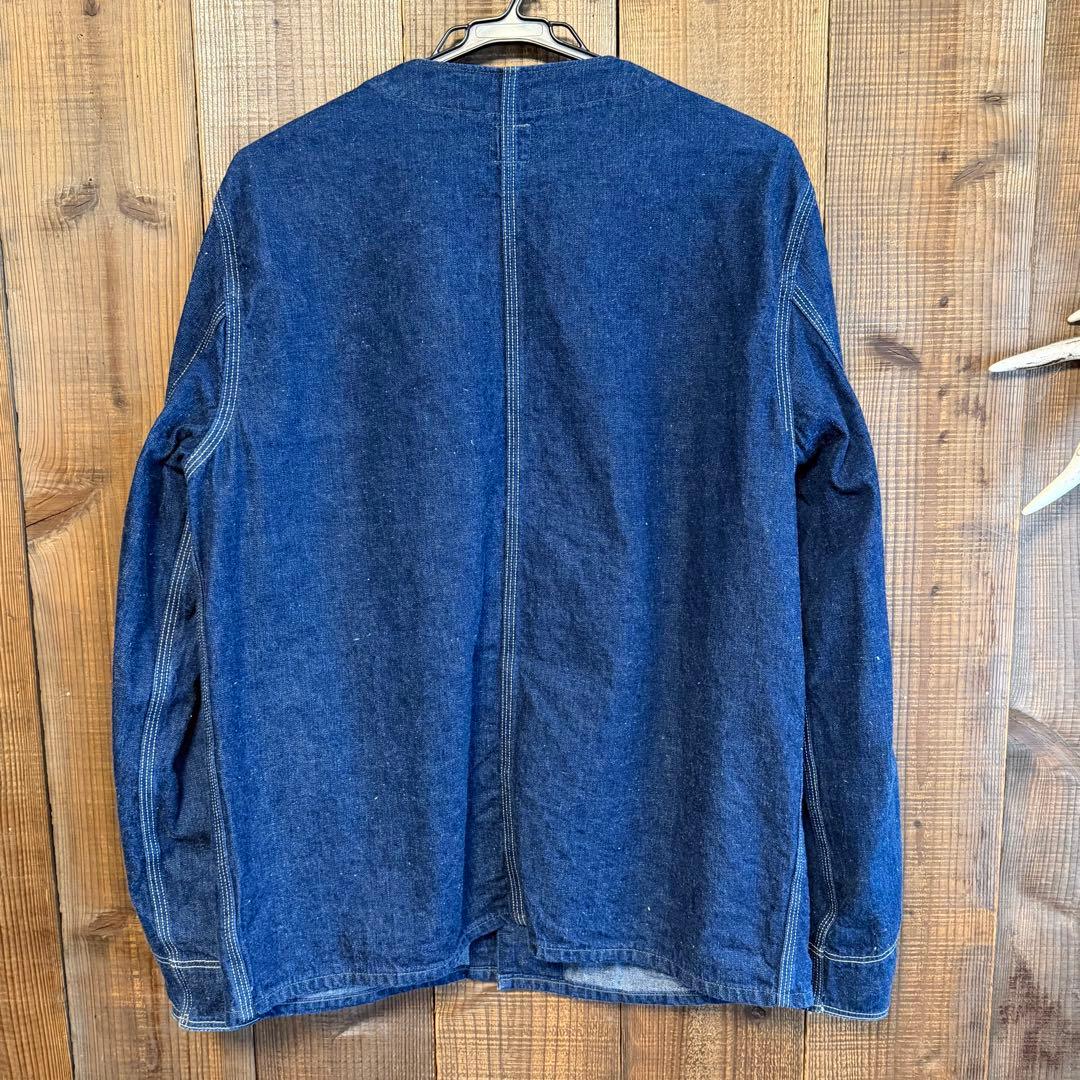 orSlow ノーカラーカバーオール インディゴジャケット