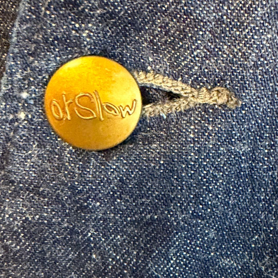 orSlow ノーカラーカバーオール インディゴジャケット