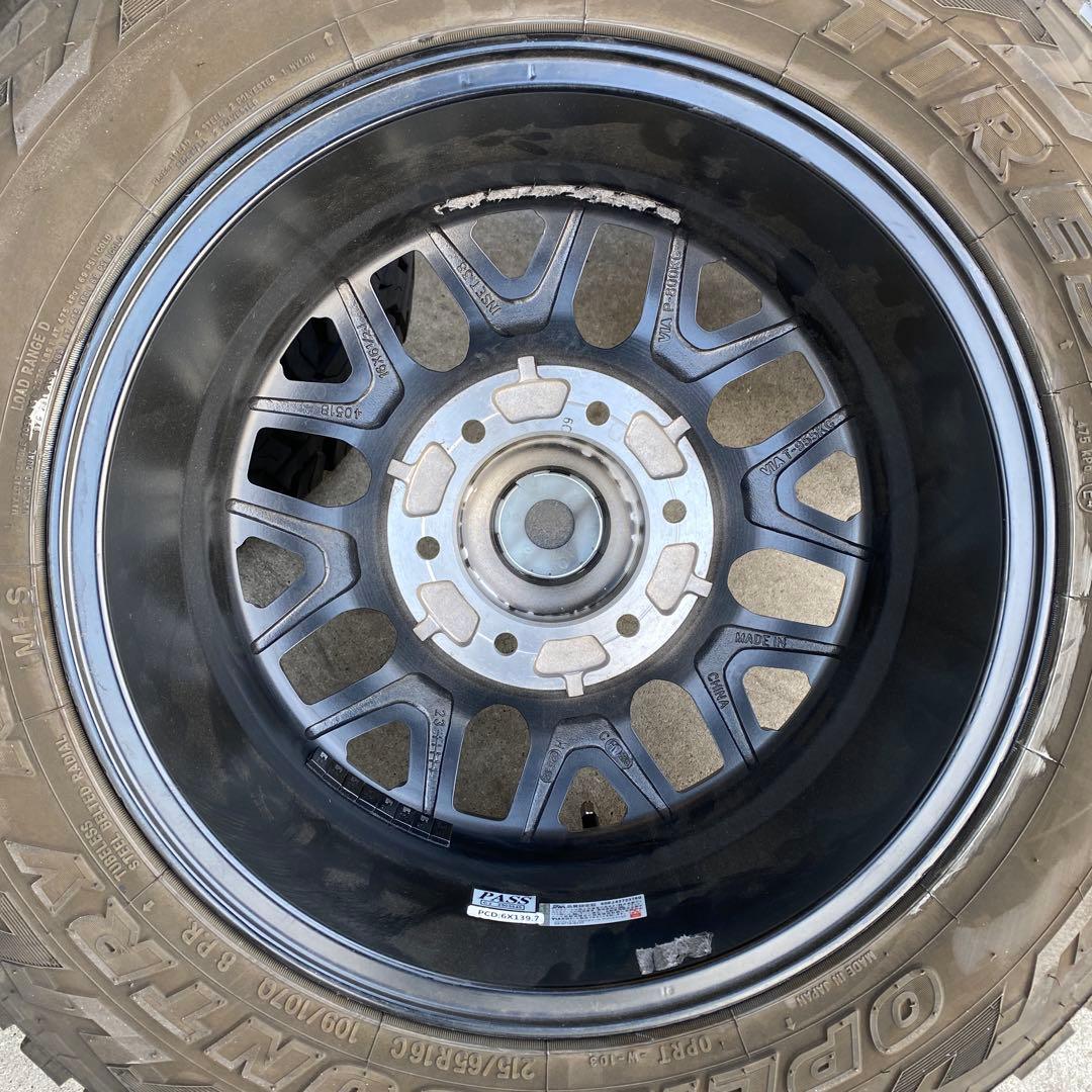 中古トーヨーオープンカントリーR/Tタイヤホイールセット　200系ハイエース