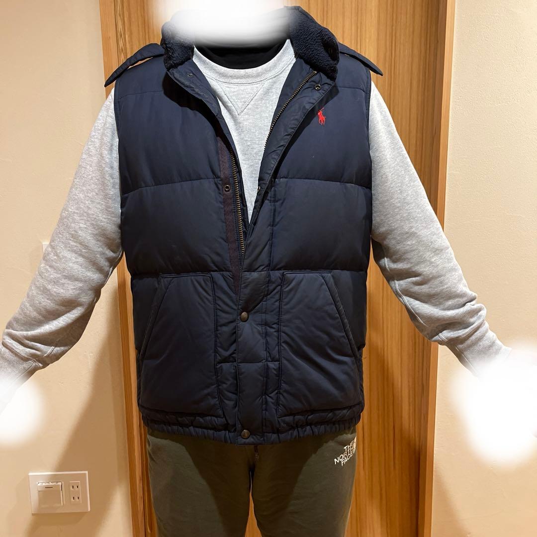 【最終値下げ】ポロ　バイ　ラルフ・ローレン ネイビー ダウンベスト