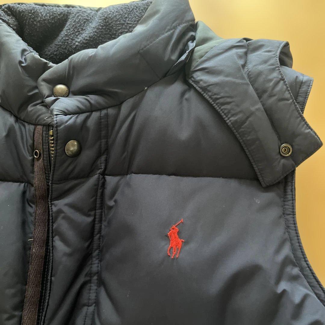 【最終値下げ】ポロ　バイ　ラルフ・ローレン ネイビー ダウンベスト