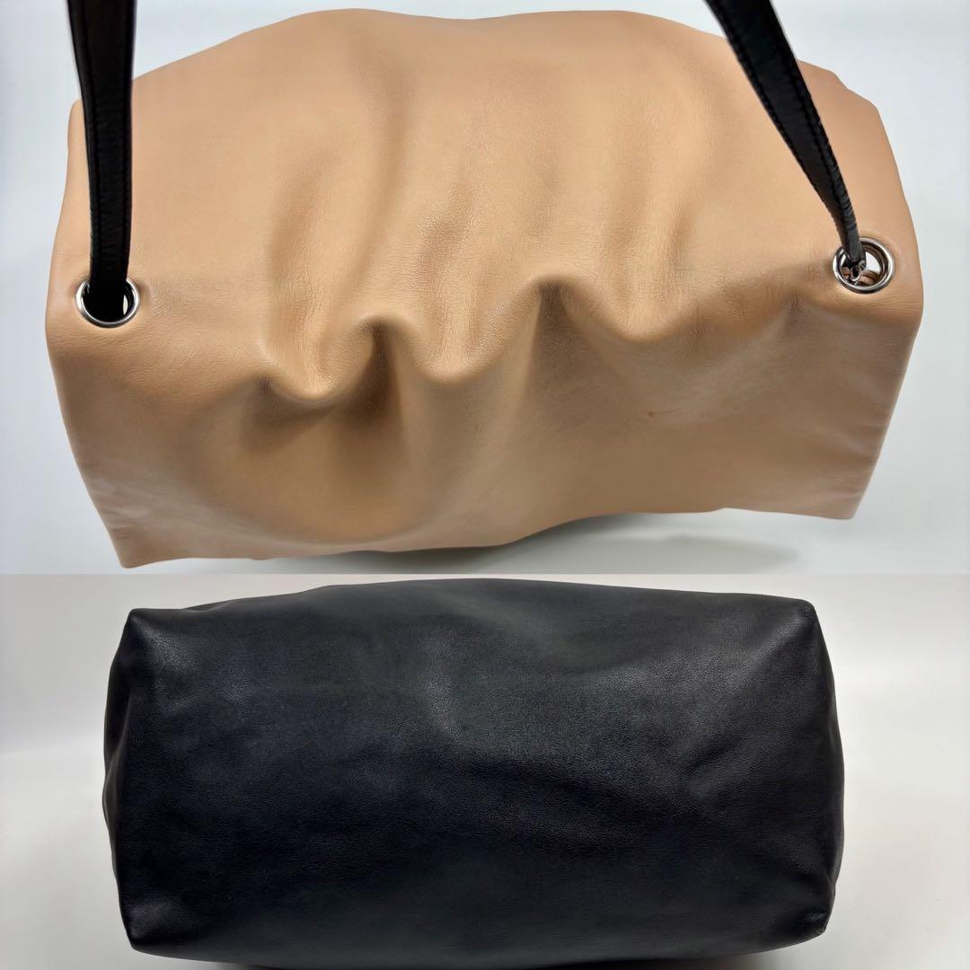 専用セリーヌ　フィービー期　オールソフト　ワンショルダーバッグ　バイカラー