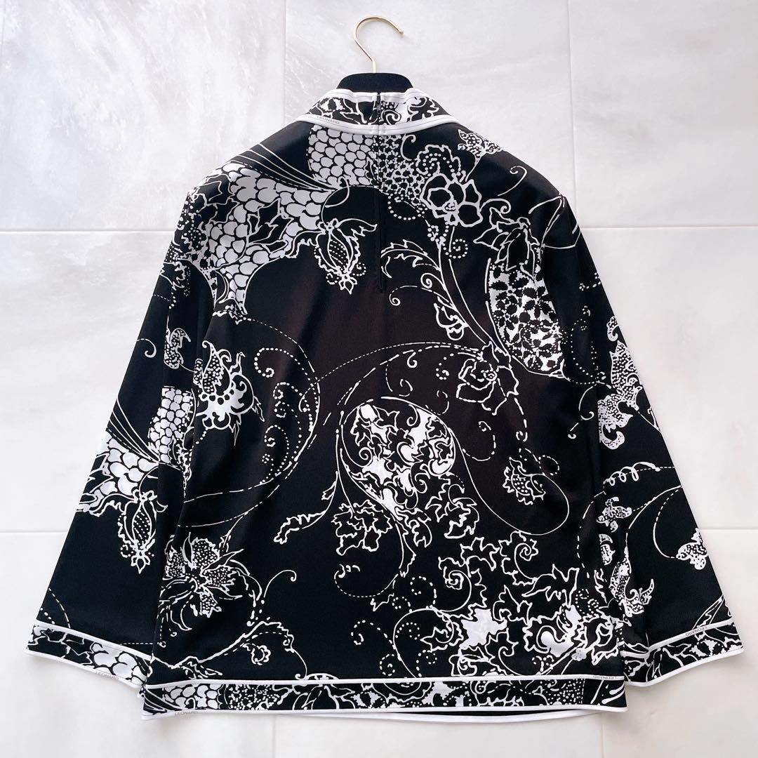 美品✨レオナール カットソー カンカン素材 トリム 花柄 ペイズリー 42