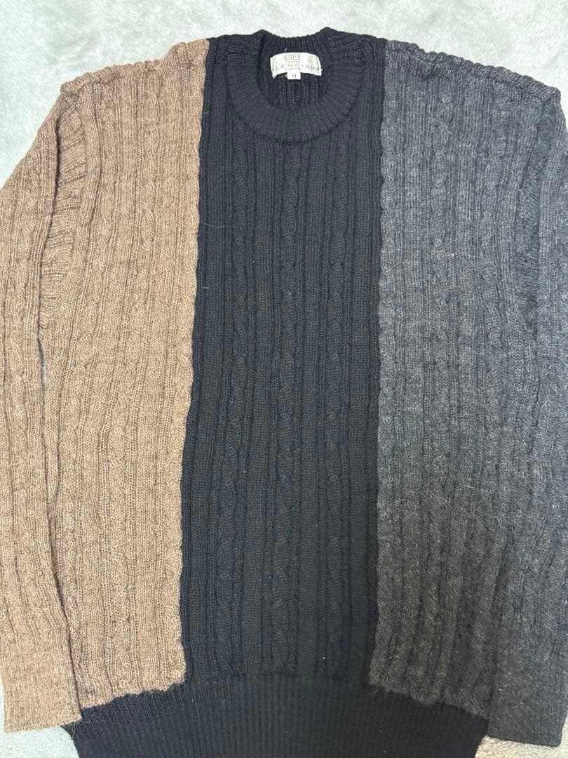 美品　BALENCIAGA アルパカ100% ケーブルニット M 日本製