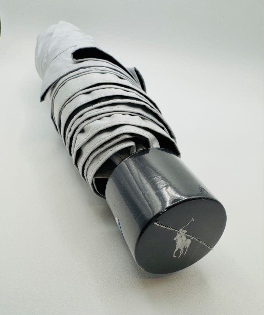 新品★ポロラルフローレン楽折★晴雨兼用★ 遮光 遮熱 UV ★ポロホース★グレー