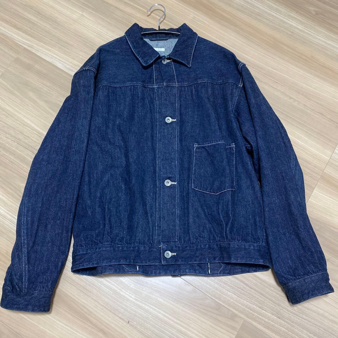 [極美品]23SS COMOLI デニムジャケット サイズ3 ネイビー コモリ