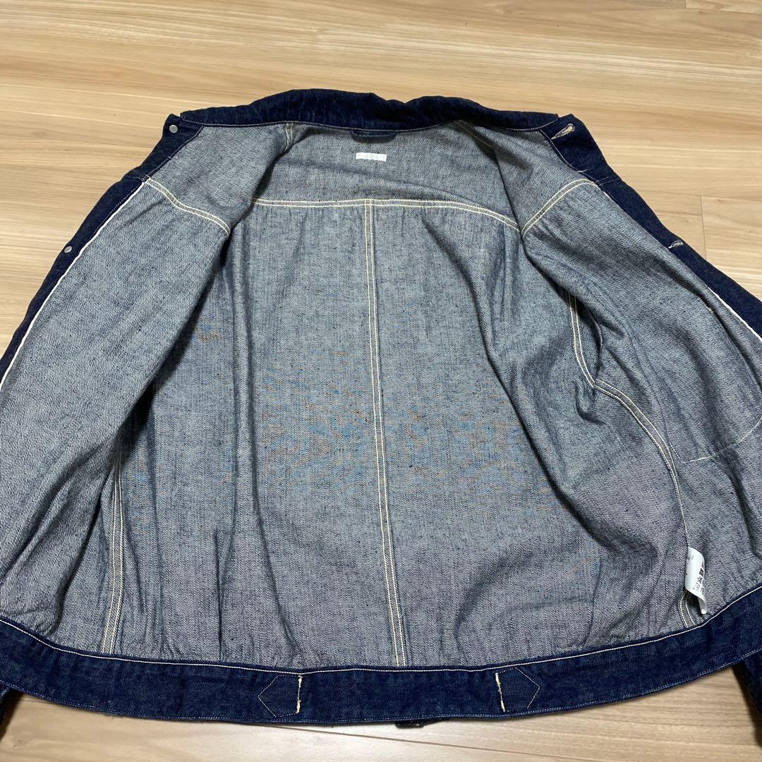 [極美品]23SS COMOLI デニムジャケット サイズ3 ネイビー コモリ