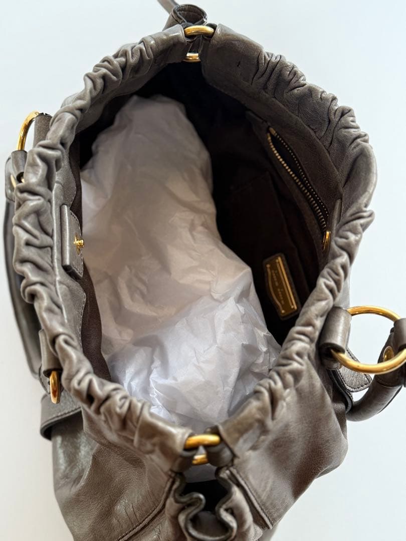 .com　miu miu ヴィッテロルクス ハンドバッグ グレー