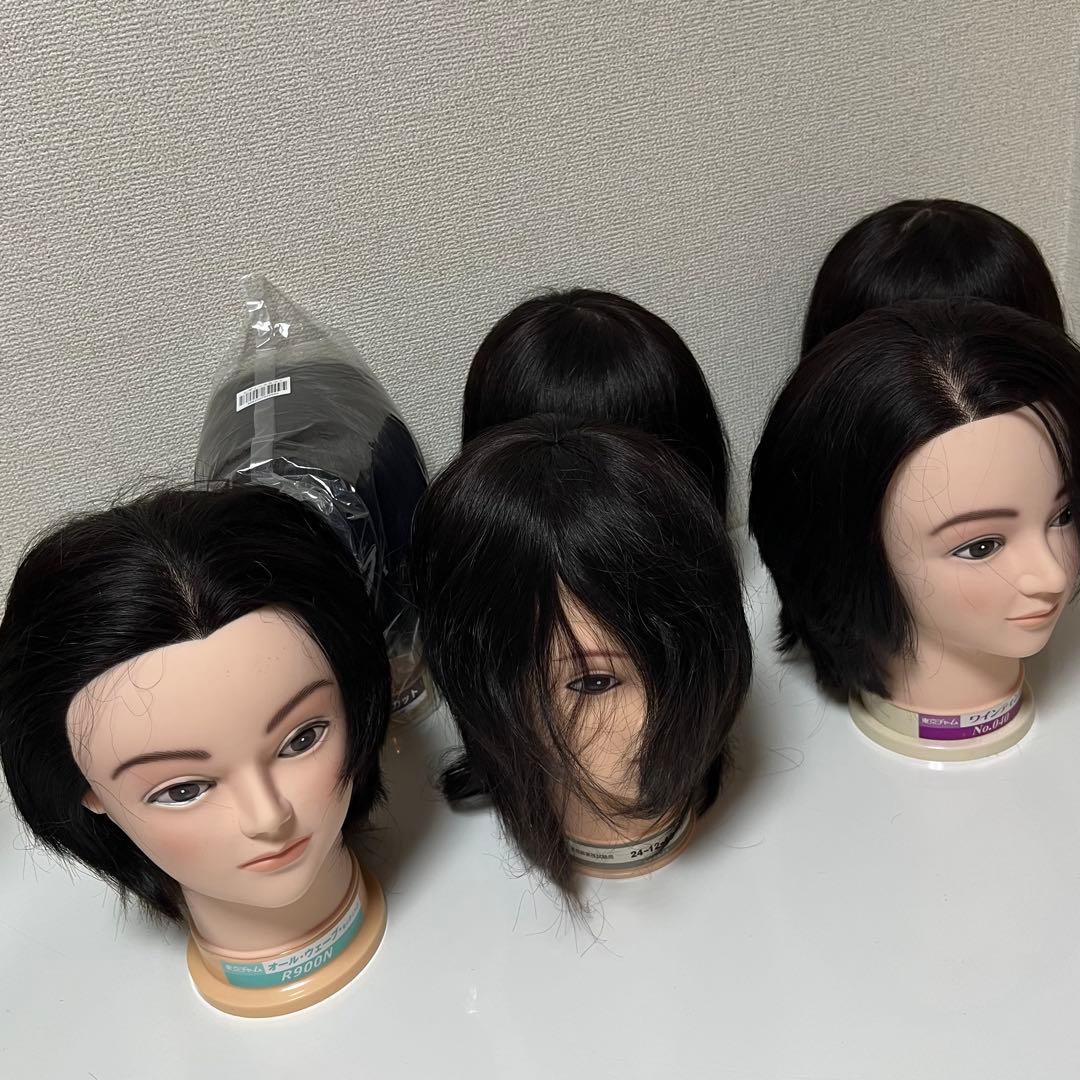 三矢 東京チャーム 6体 ウィッグ 国家試験 レディースカット ワインディング