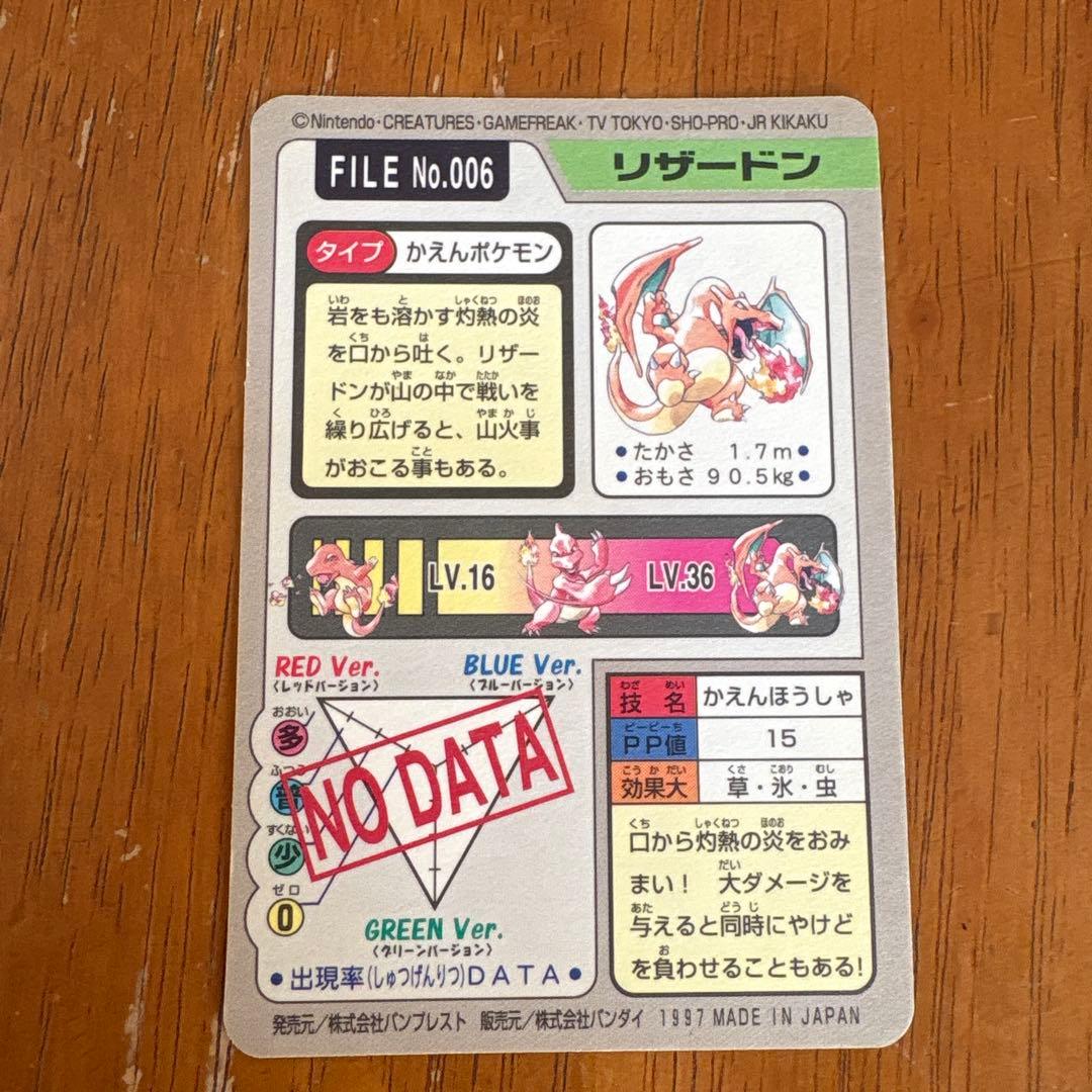 リザードン ポケモンカード FILE No.006