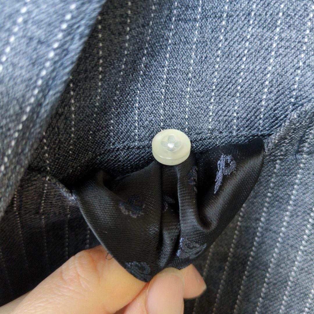 極美品 ワンダーファクトリー キッズフォーマル ストライプ グレー 卒業 入学