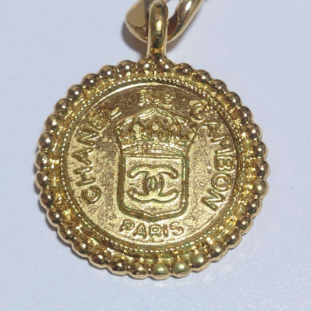 美品 シャネル ネックレス CAMBON メダル  チェーンベルト ロング