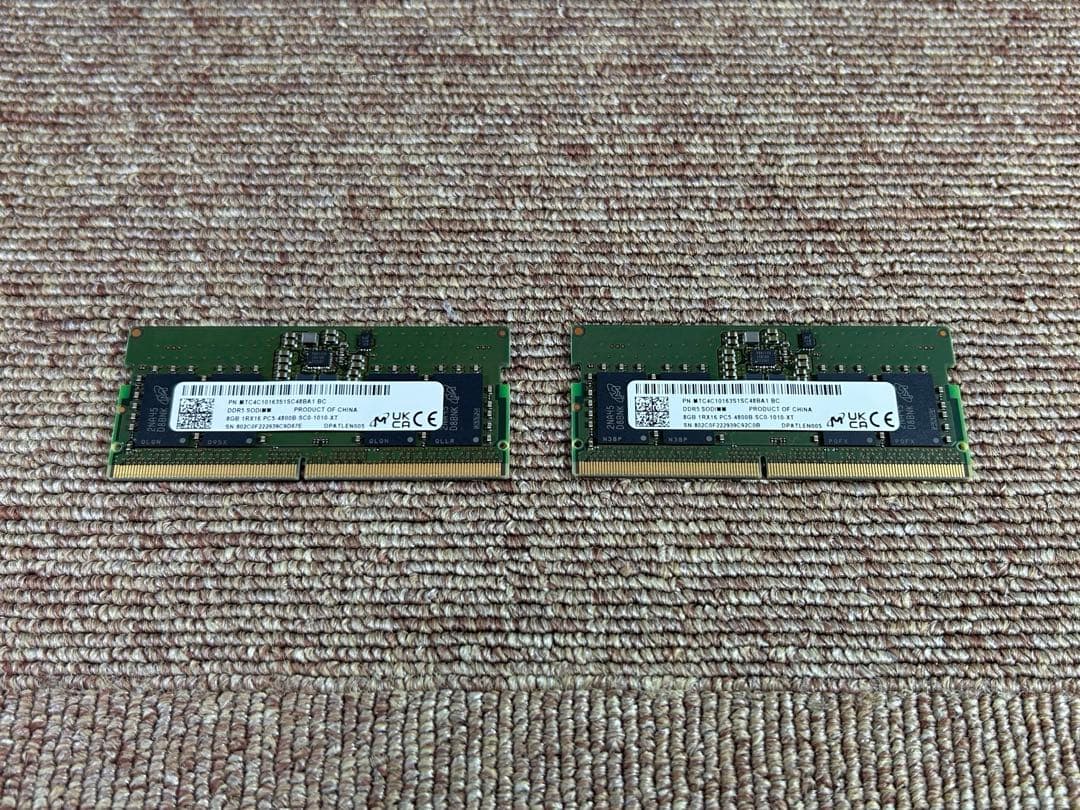 DDR5 SODIMM 4800 16GB ノートPC ベアボーン