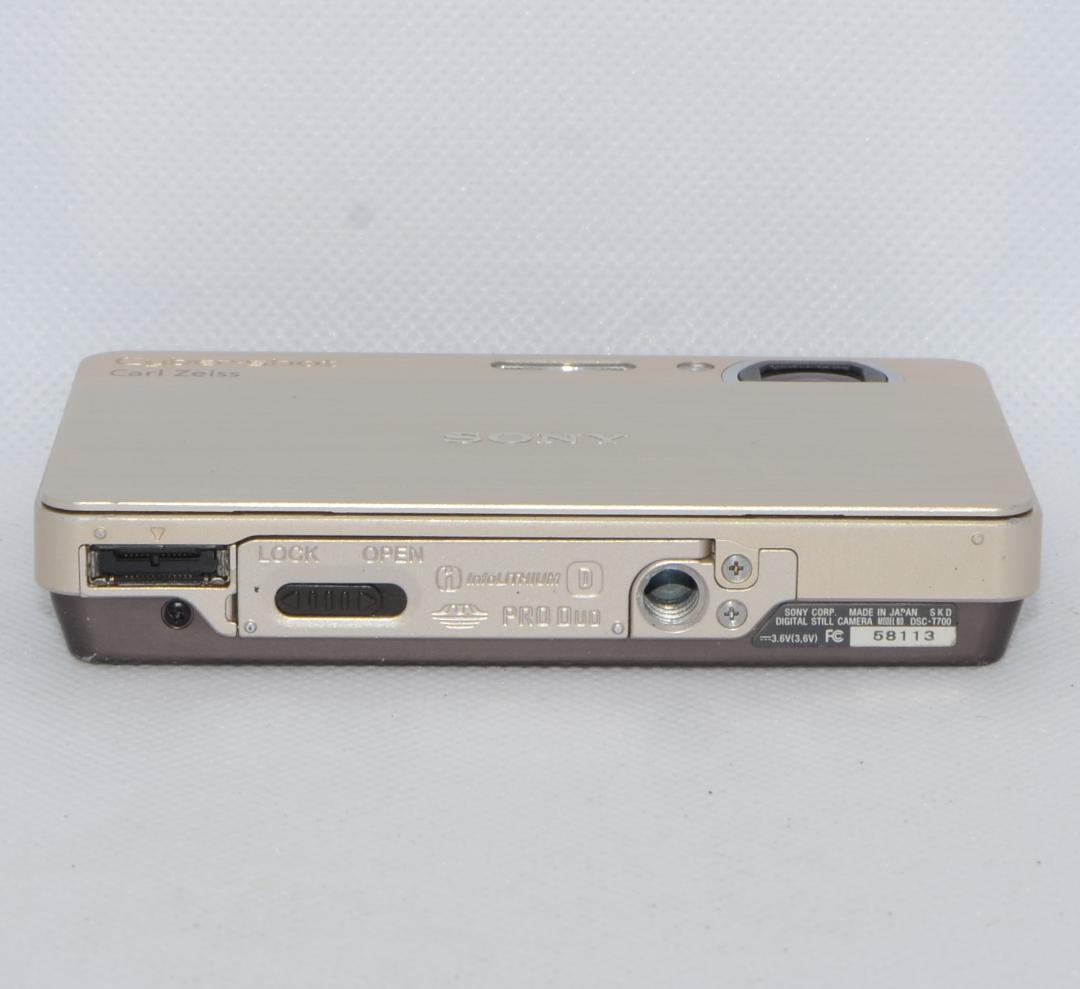【美品】SONY Cybershot DSC-T700 ゴールド② 動作確認済