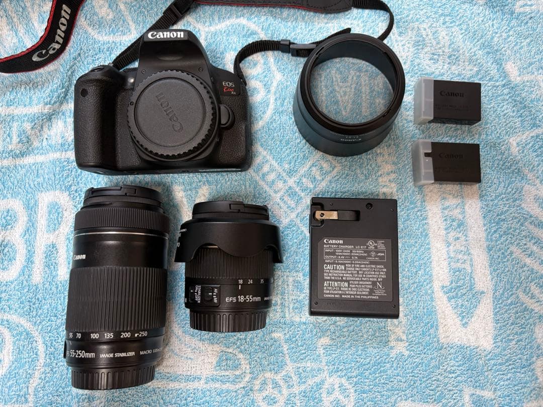 Canon EOS kiss x9i ダブルズームキット 一眼レフ カメラ