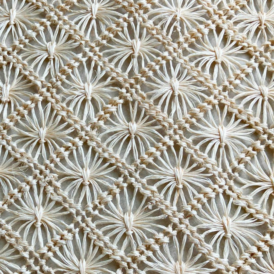 週末限定SALE 2025 誉田屋源兵衛　半幅帯芭蕉通風段文/生成色　アパカ新品