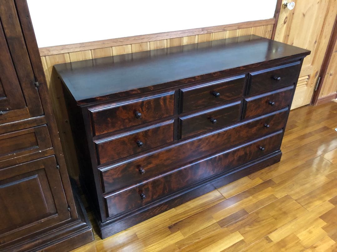 整理だんす、北海道ふらの民芸家具、高級品、美品