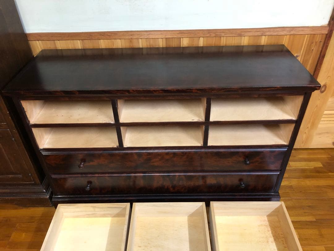 整理だんす、北海道ふらの民芸家具、高級品、美品