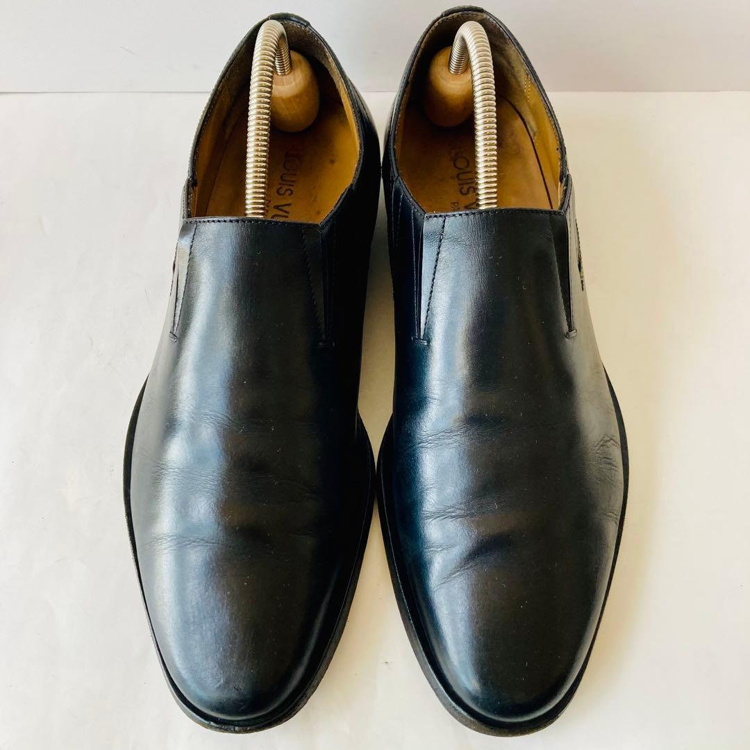 ルイ ヴィトン 黒 ローファー 25cm 除菌・消臭済み