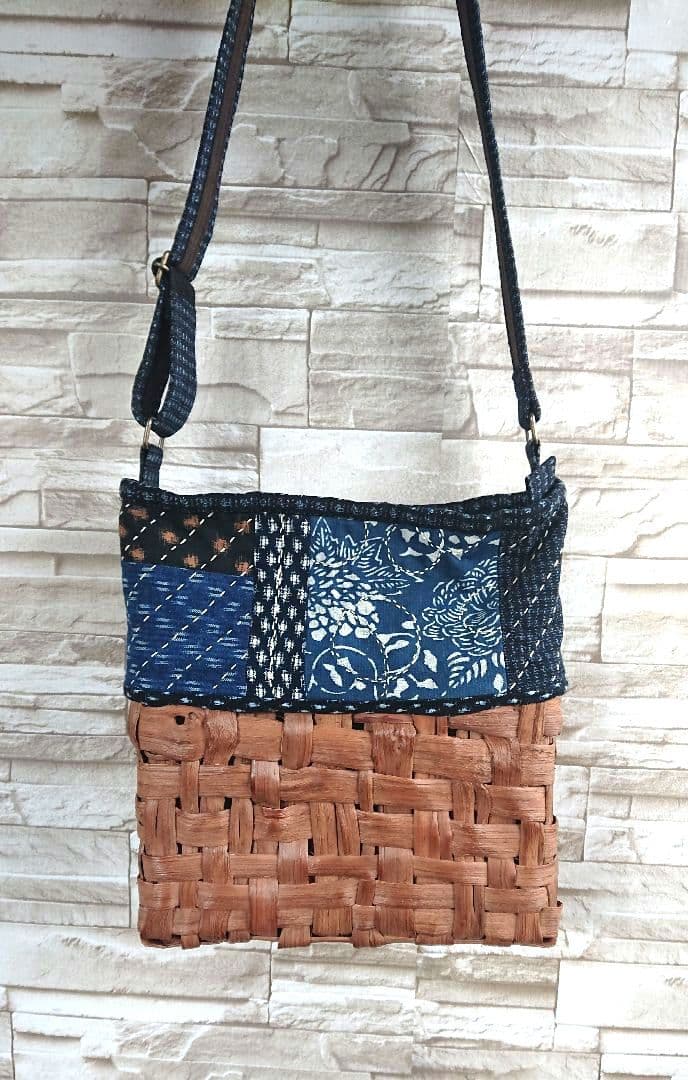 山葡萄下かごショルダー//斜め掛けbag
