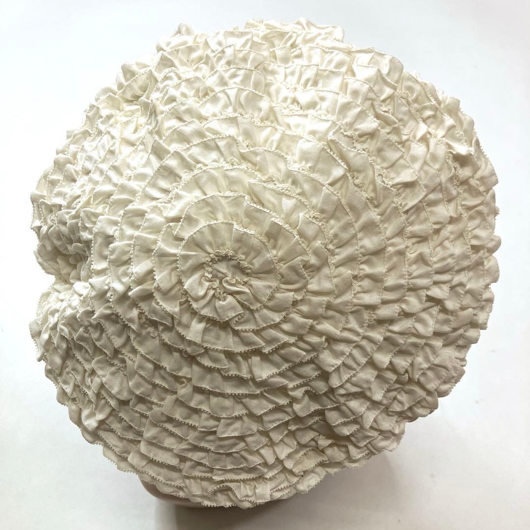 【新品未使用】ピンクハウス 生成 総ピコフリル ベレー帽/2023年 秋