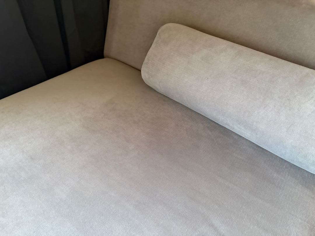 1人掛けソファ Soroi (大) グレー　オットマン付き