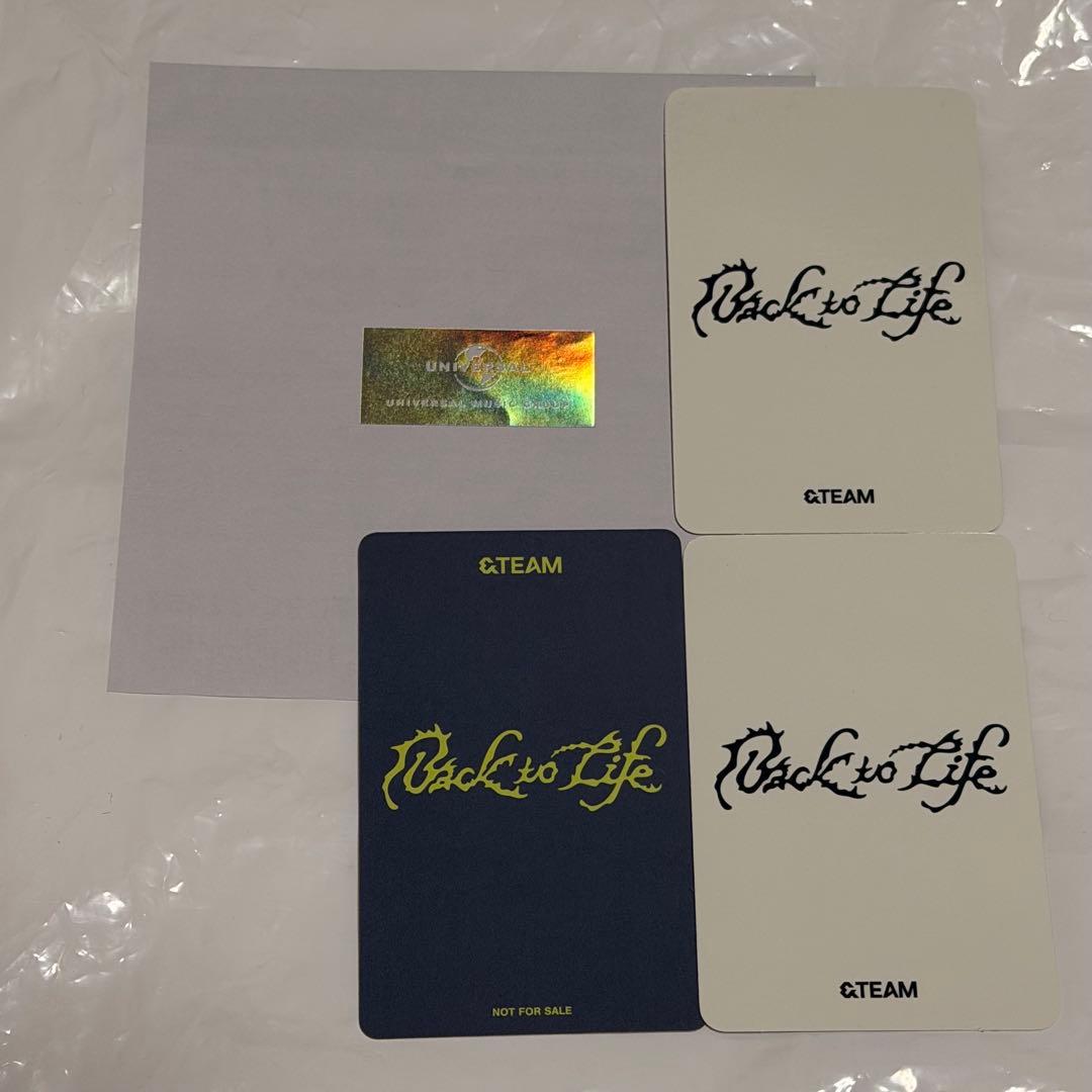 &TEAM Back to Life トレカ お見送り会5部 券整番19x番台