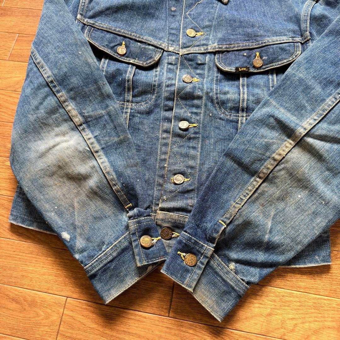ペンキ 雰囲気◎ 60s Lee 101-j デニムジャケット ビンテージ