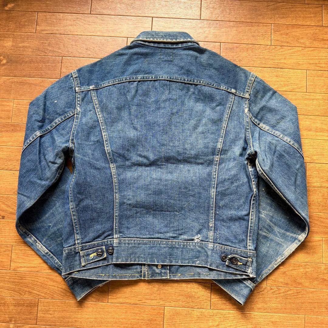 ペンキ 雰囲気◎ 60s Lee 101-j デニムジャケット ビンテージ