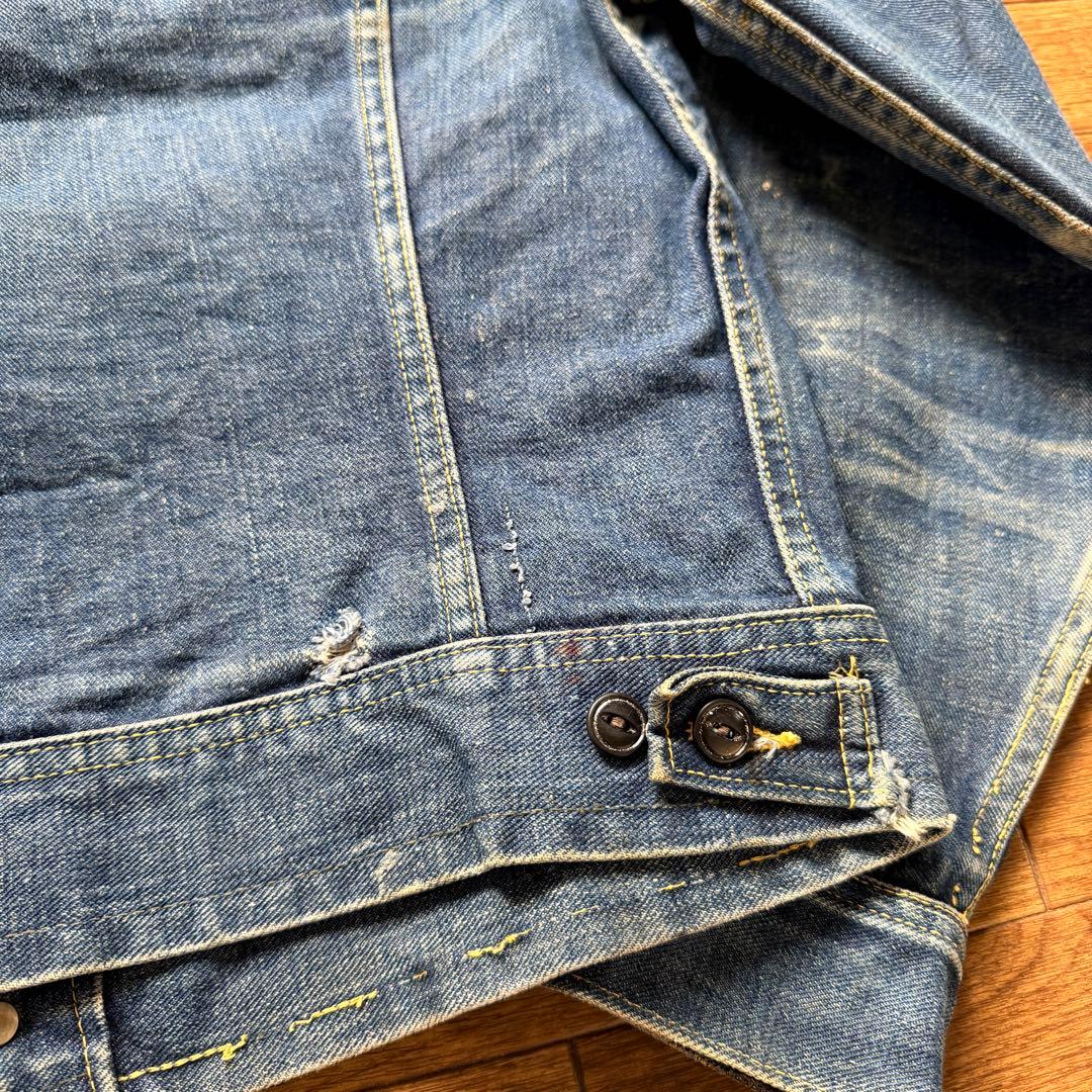 ペンキ 雰囲気◎ 60s Lee 101-j デニムジャケット ビンテージ