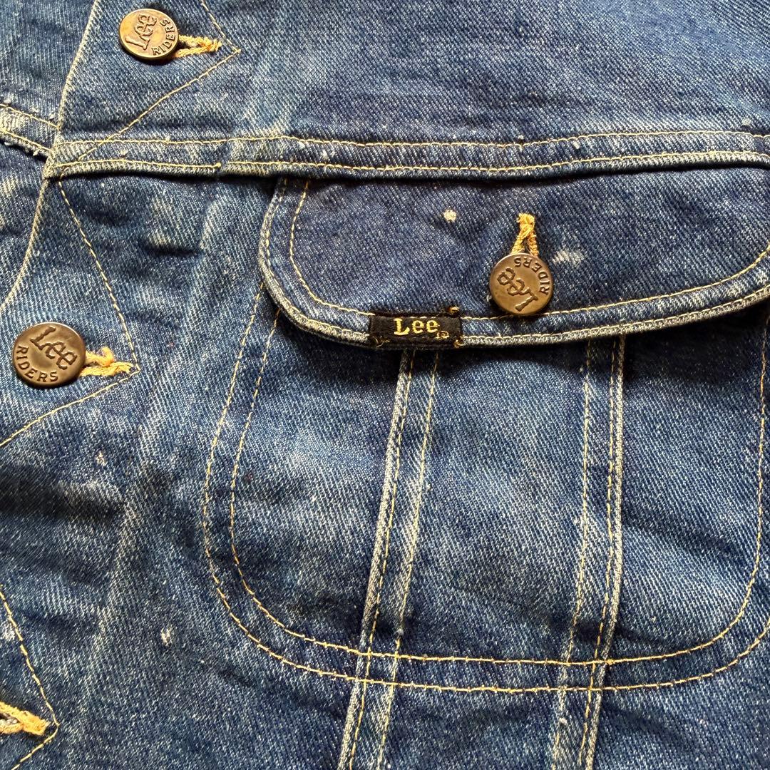 ペンキ 雰囲気◎ 60s Lee 101-j デニムジャケット ビンテージ