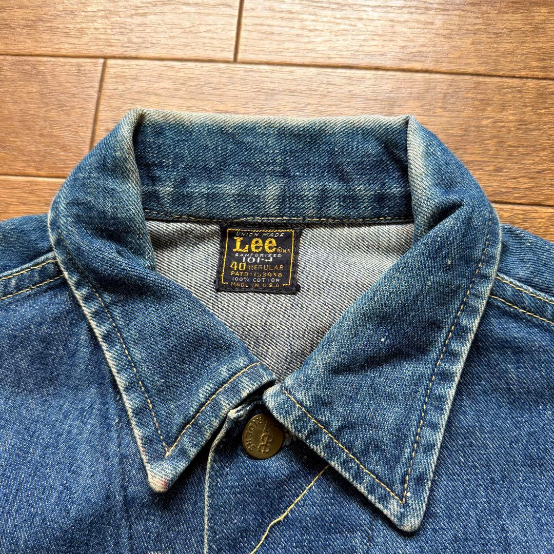 ペンキ 雰囲気◎ 60s Lee 101-j デニムジャケット ビンテージ