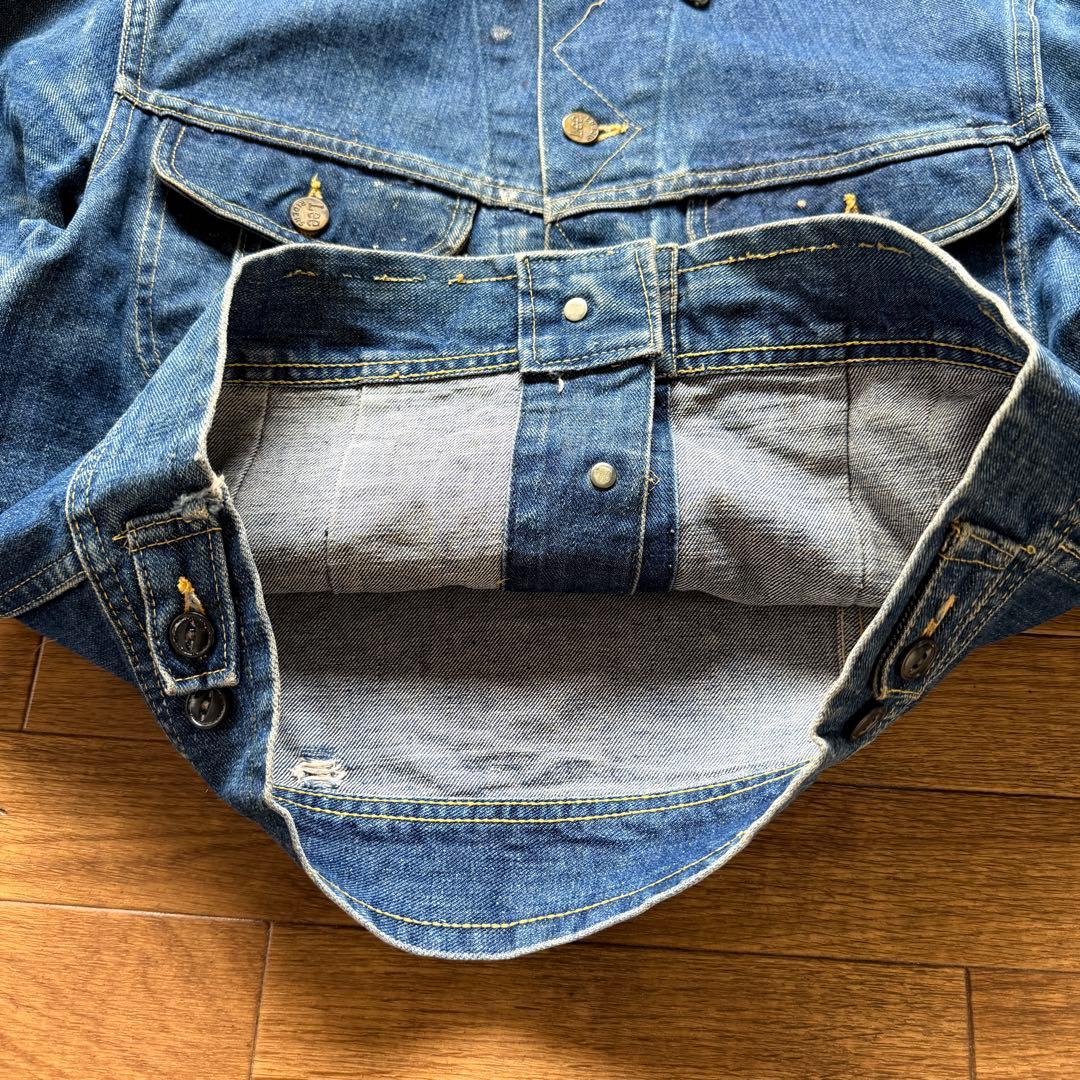 ペンキ 雰囲気◎ 60s Lee 101-j デニムジャケット ビンテージ