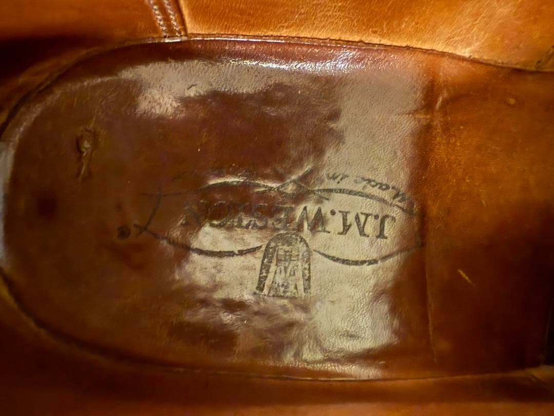 JMウエストン ハーフハント　Uチップ ブラウン 茶 シューズ